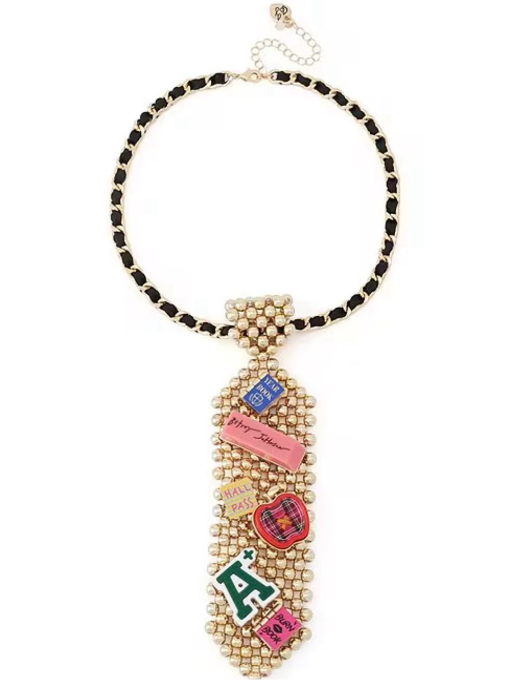 24HR DROP ⬇️ Betsey Johnson Tie Pendant necklace - Picture 3 of 3